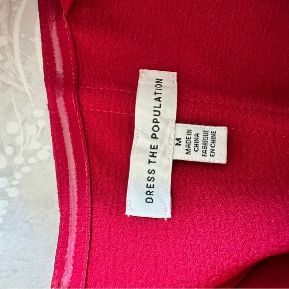 NWOT Dress The Population Bailey Off The Shoulder Body- Con Dress - Picture 5 of 5